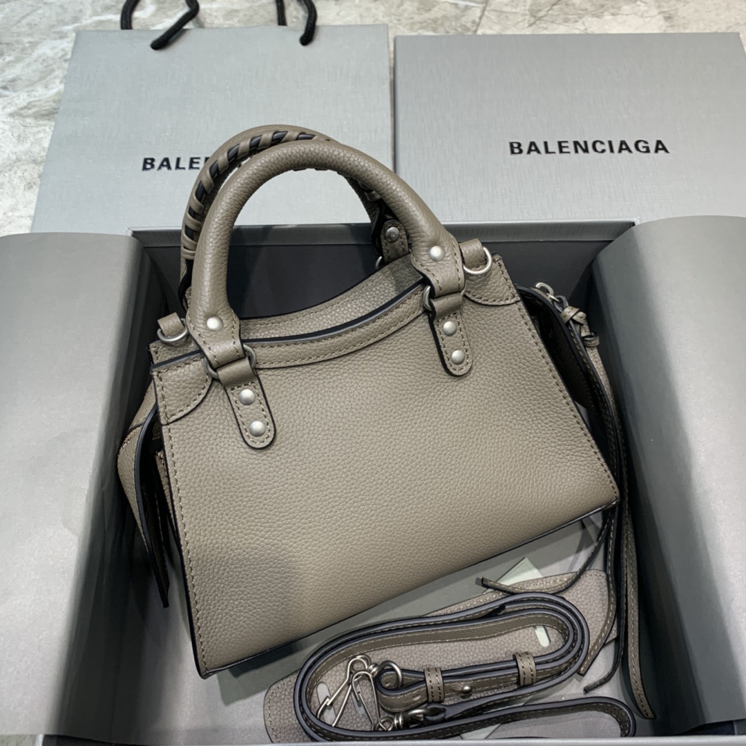 Balenciaga Neo Classic Mini Handbag Shoulder Bag Light Gray